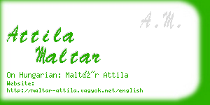 attila maltar business card